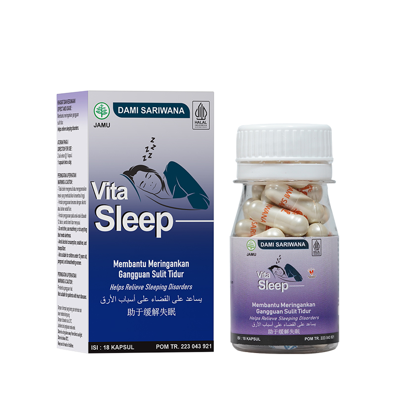Dami Sariwana Vita Sleep 18 Kapsul | Gogobli