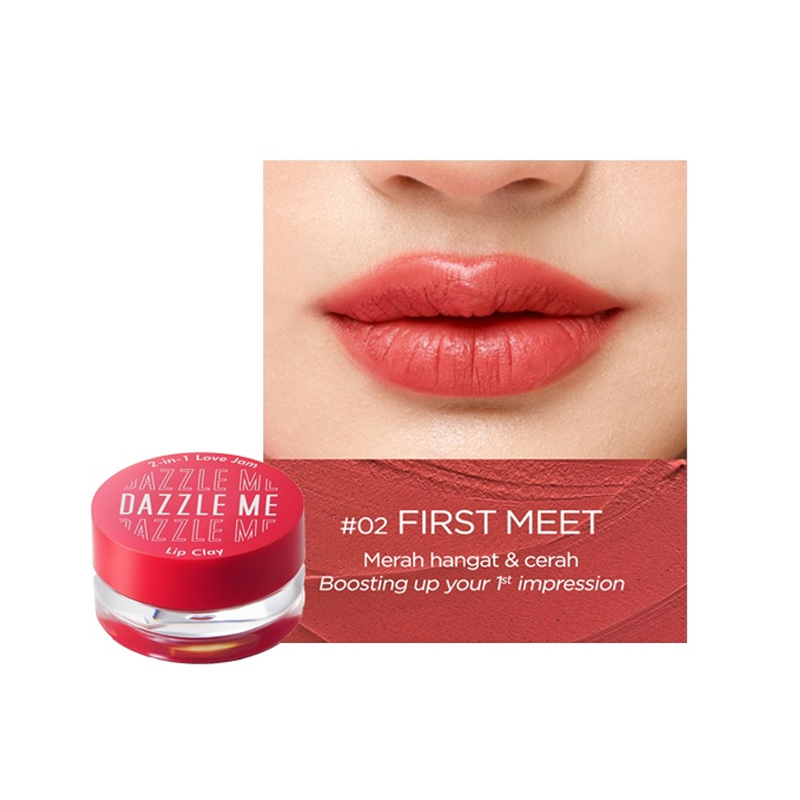 Dazzle Me 2in1 Love Jam Lip Clay 02 First Meet 3gr | Gogobli