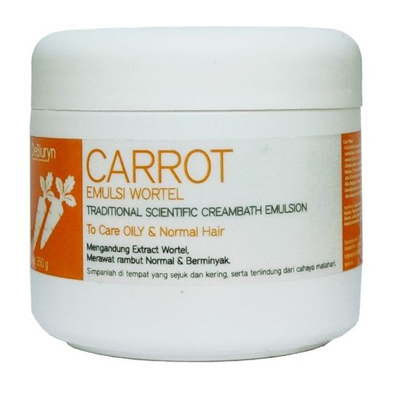 DeBiuryn Carrot Hair Creambath Emulsion (Rambut Normal) 350gr | Gogobli