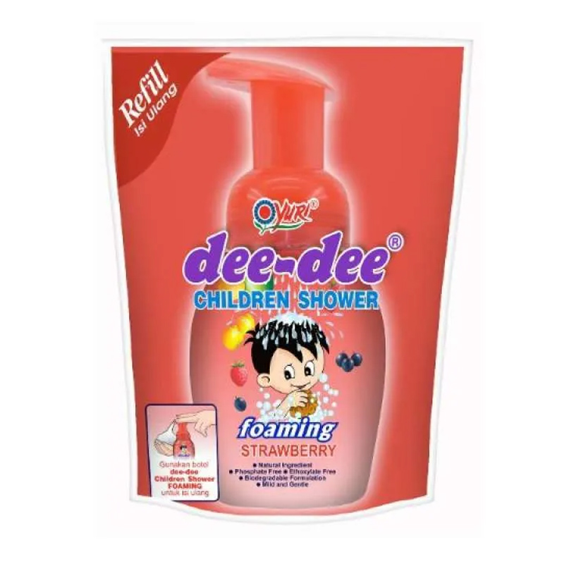 Dee Dee Children Shower Foaming Strawberry 200ml Pouch | Gogobli