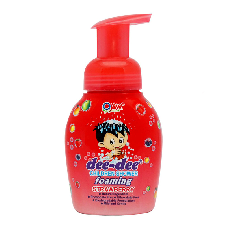 Dee Dee Children Shower Foaming Strawberry 225ml Botol Pump | Gogobli