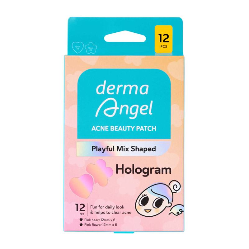 Derma Angel Acne Patch Playful Heart & Flower Shaped 12s | Gogobli