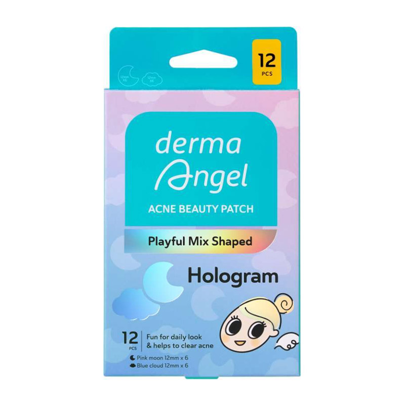 Derma Angel Acne Patch Playful Cloud & Moon Shaped 12s | Gogobli