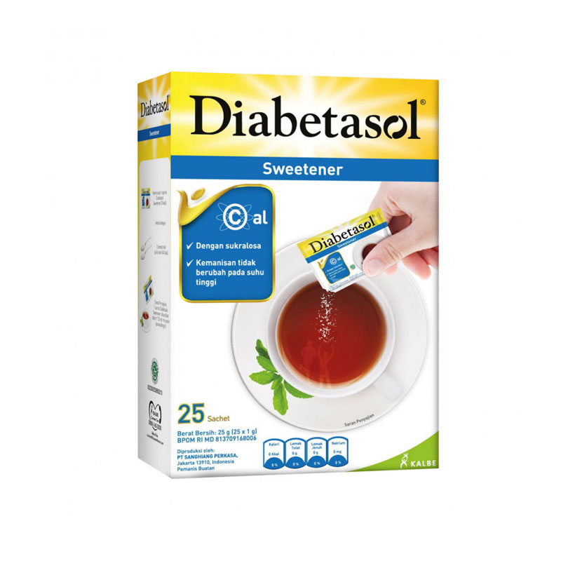 Diabetasol Zero Calorie Sweetener 25 X 1gr ( Sachet) | Gogobli