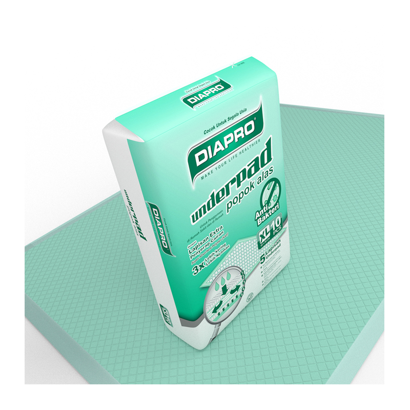 Diapro Value Underpad Size 60 X 90 Cm Unfold Green 10s | Gogobli