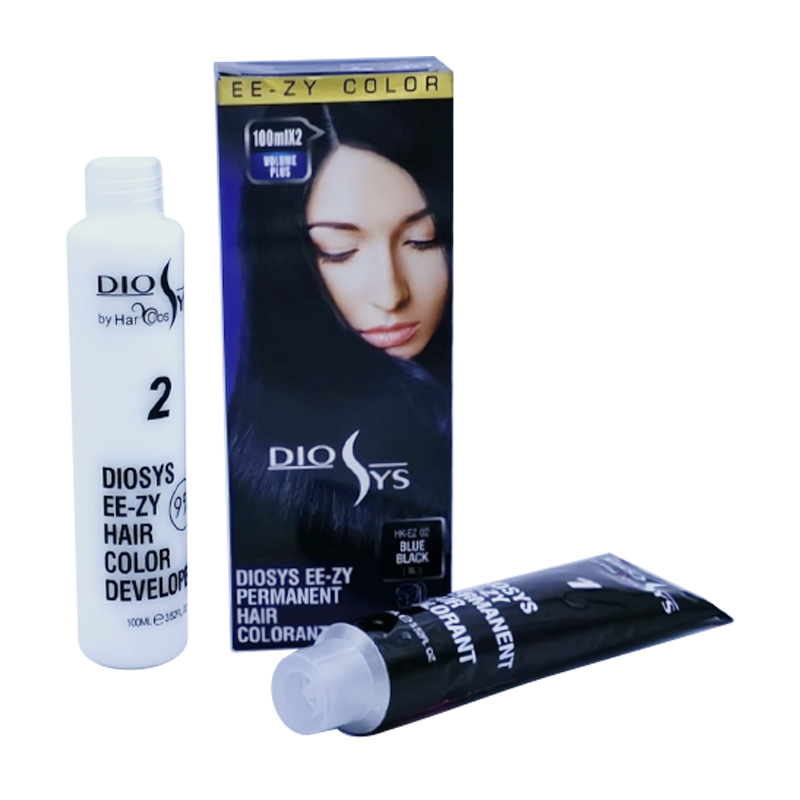 Diosys EE-ZY Permanent Hair Colorant Blue Black HK-EZ 02 | Gogobli