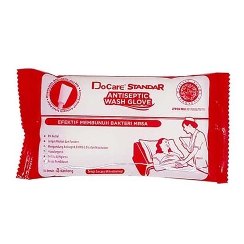 DoCare Standar Antiseptic Wash Glove 4s | Gogobli