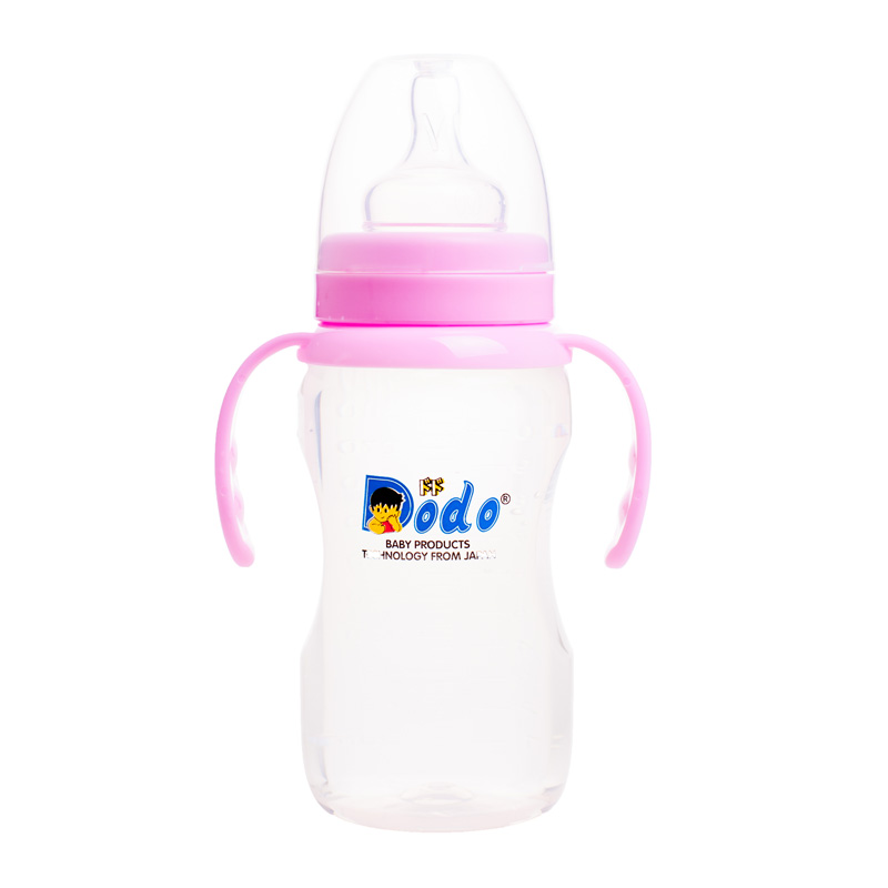 Dodo Botol PP Deluxe With Handle Pink 300ml | Gogobli
