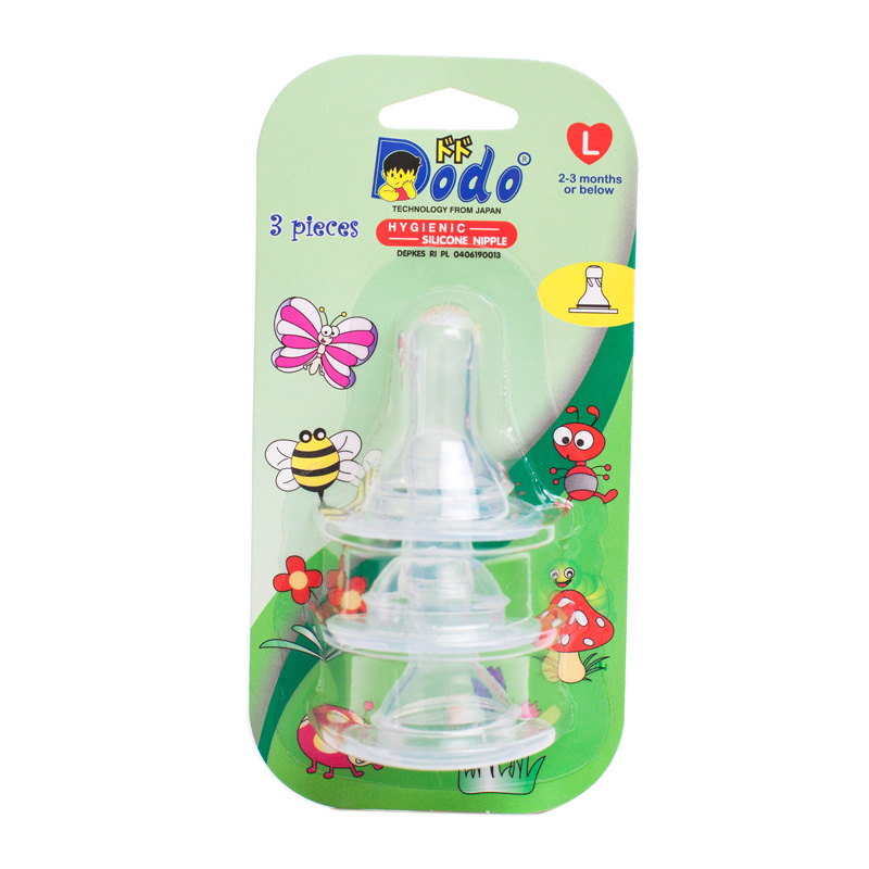 Dodo Nipple Blister Pack 3 Pcs Size L | Gogobli