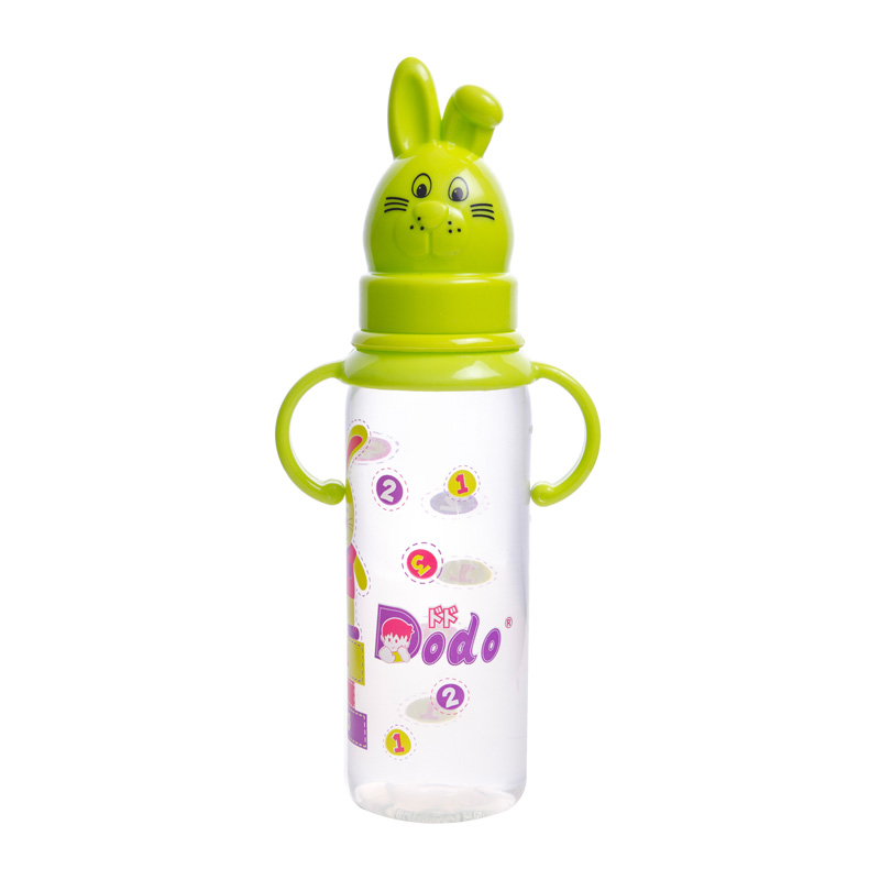 Dodo Botol PP Rabbit With Handle Hijau 8 Oz | Gogobli
