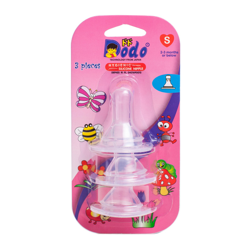 Dodo Nipple Blister Pack 3 Pcs Size S | Gogobli