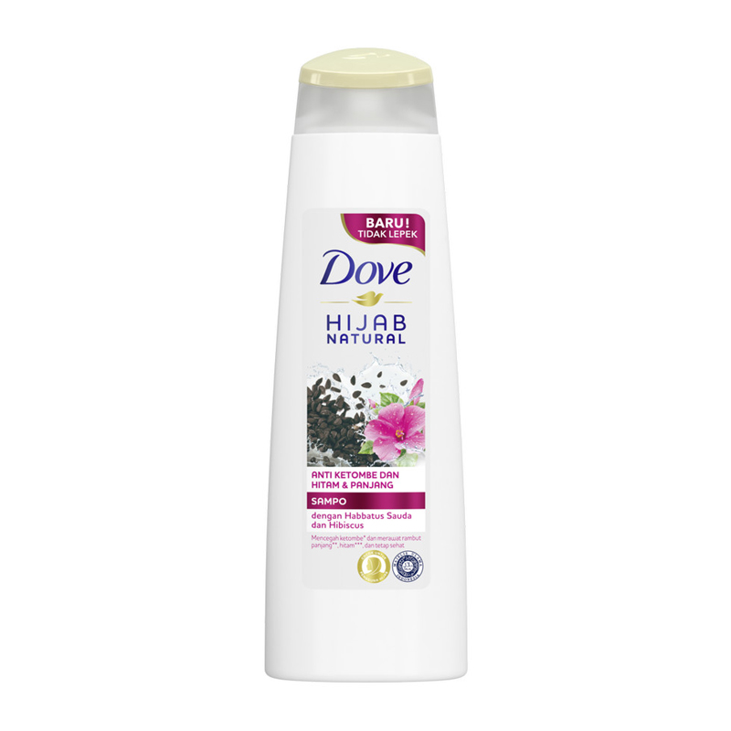 Dove Hijab Natural Sampo Anti Ketombe Dan Hitam Panjang 135ml (ED: Agust 24) | Gogobli