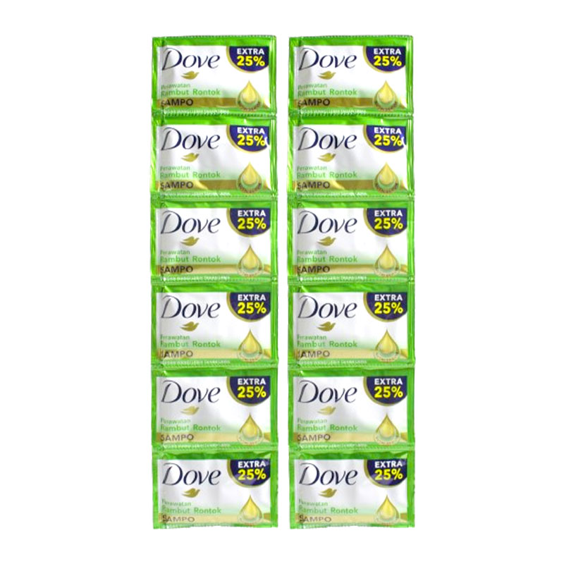 Dove Shampoo Perawatan Rambut Rontok Sachet 8ml (Renceng Isi 12pcs) | Gogobli