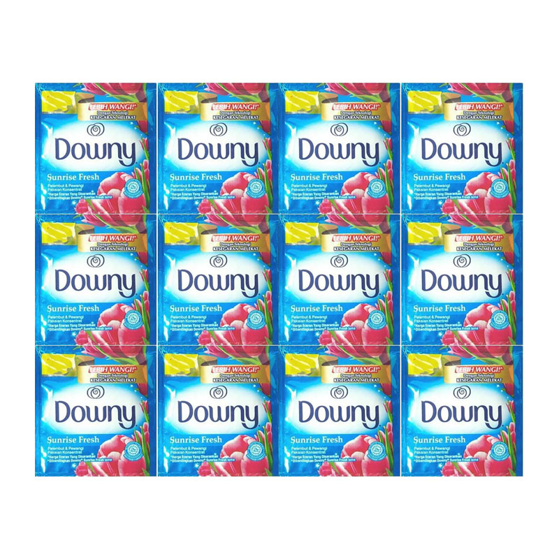 Downy Pelembut Dan Pewangi Pakaian Sunrise Fresh 8ml (12pcs) | Gogobli
