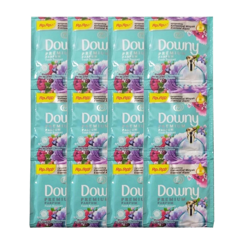 Downy Pelembut Dan Pewangi Pakaian Fresh Bouquet 10ml (12pcs) | Gogobli