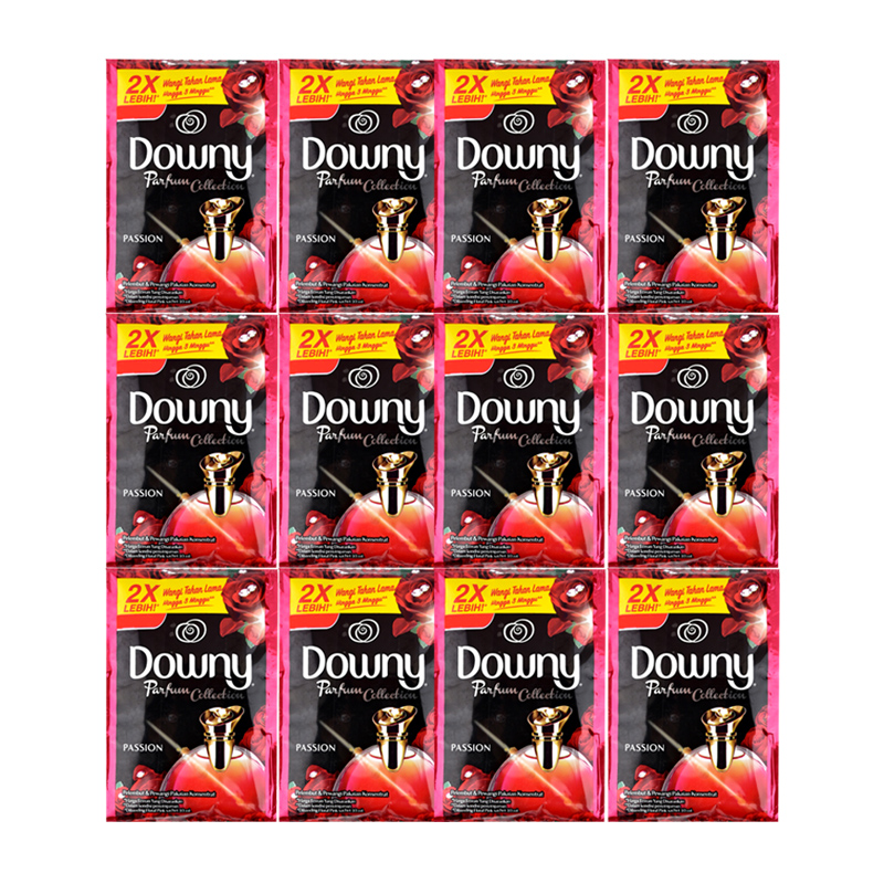 Downy Pelembut Dan Pewangi Pakaian Premium Perfume Passion 24ml (12pcs) | Gogobli