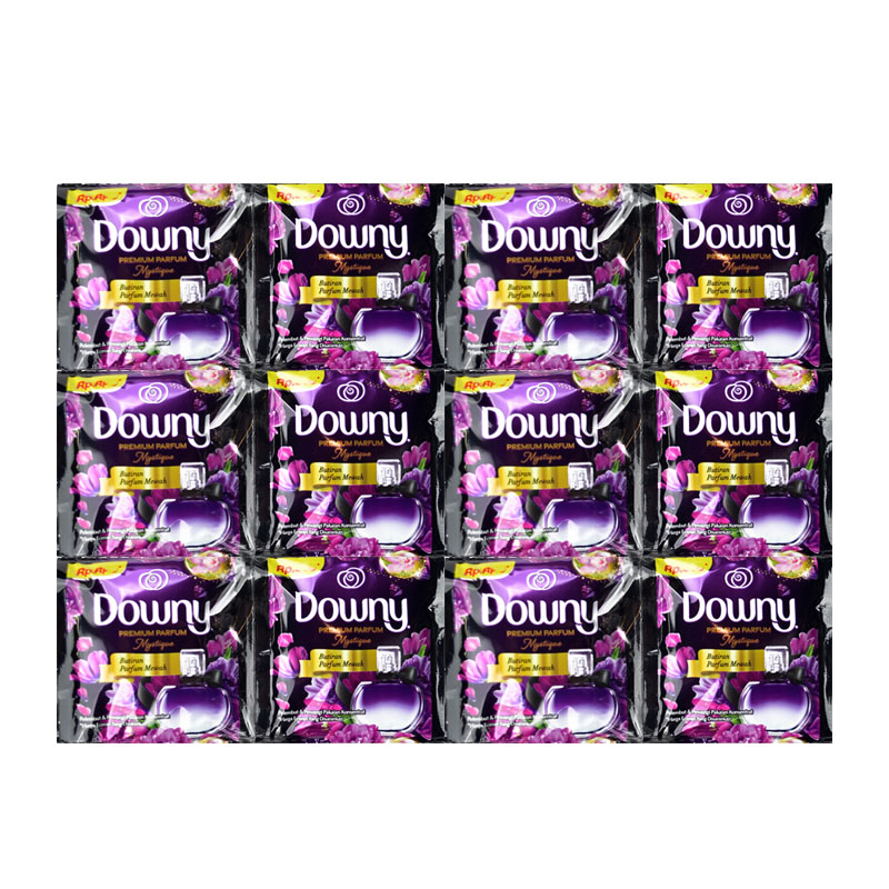 Downy Pelembut Dan Pewangi Pakaian Premium Perfume Mystique 10ml (12pcs) | Gogobli