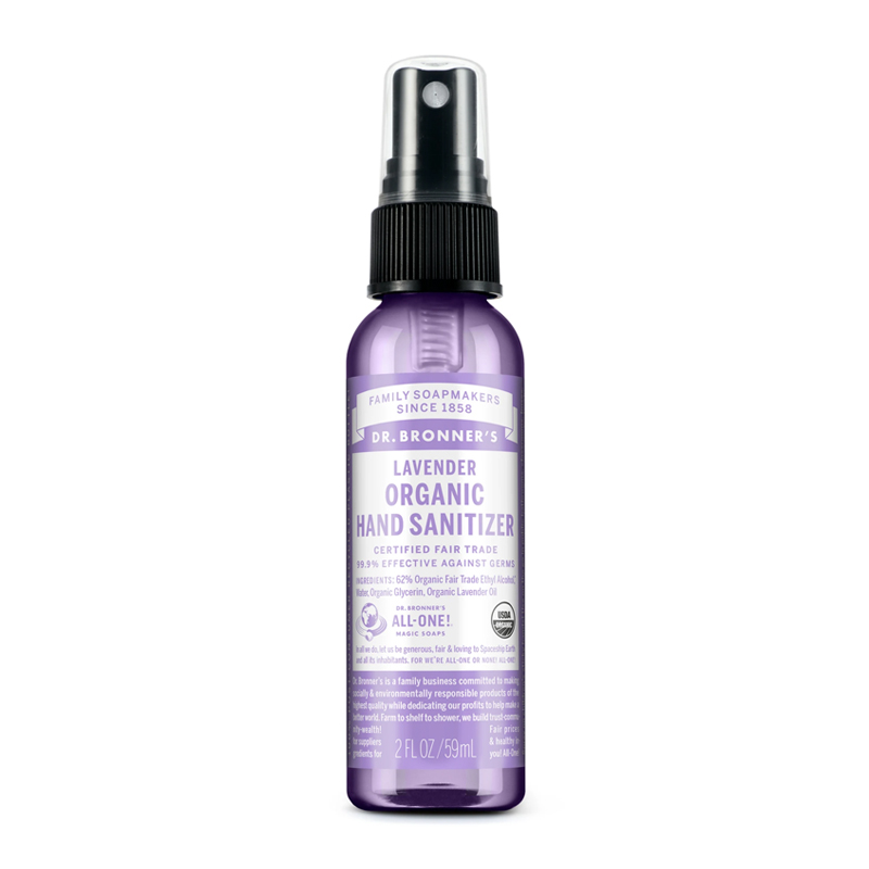 Dr Bronners Organic Hand Sanitizer Lavender 59ml | Gogobli