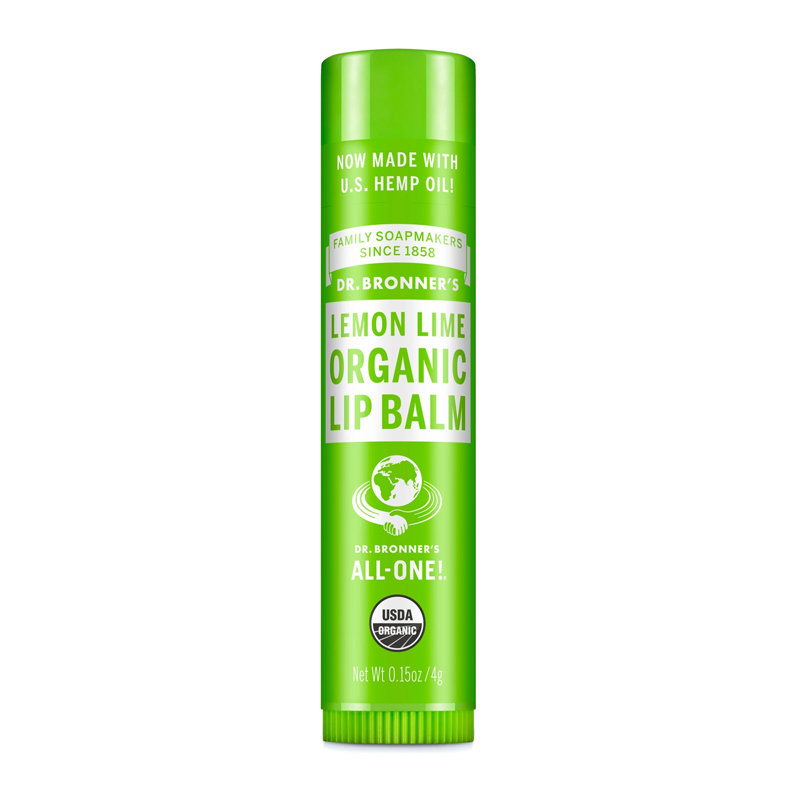 Dr Bronners Organic Lip Balm Lemon Lime 4gr | Gogobli