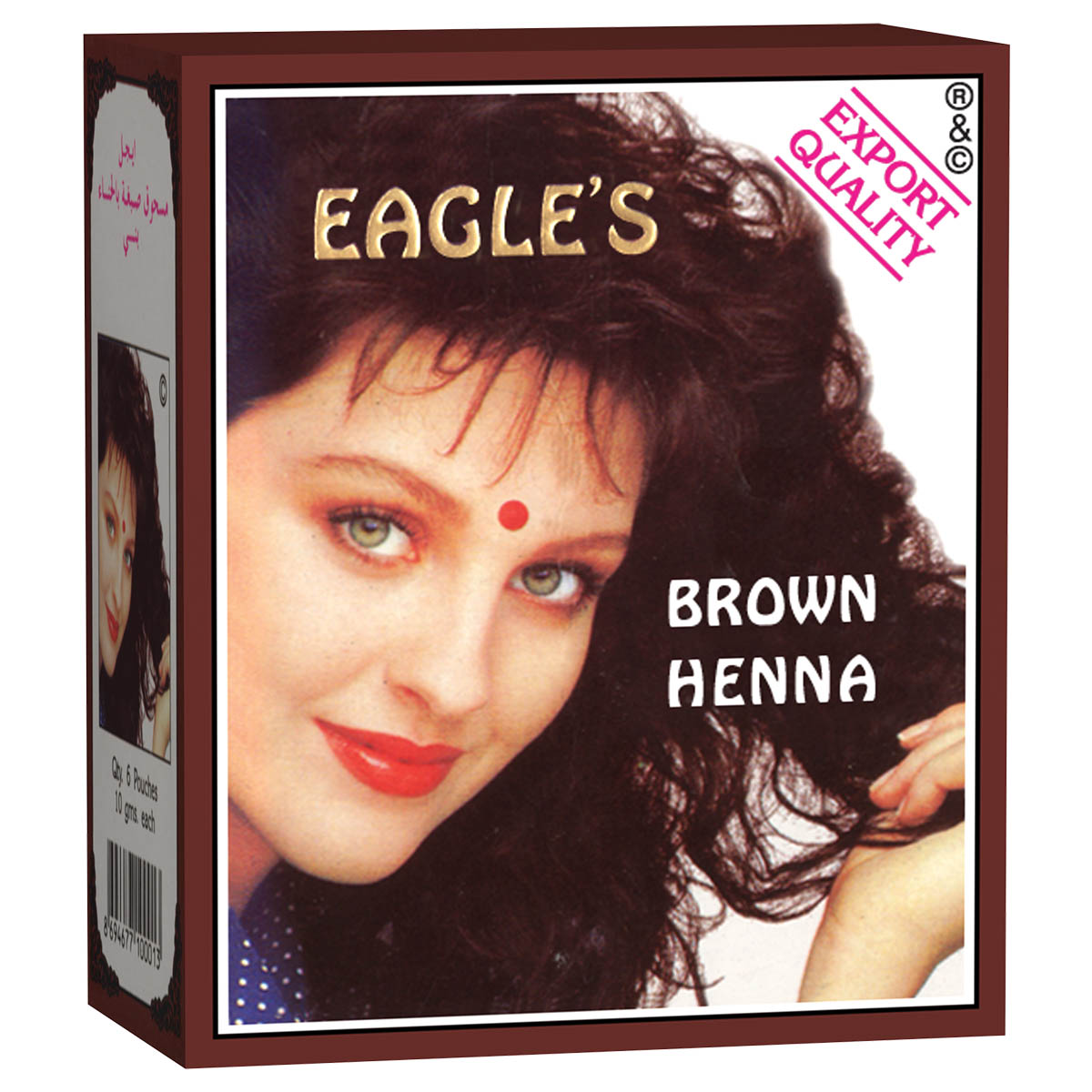 Eagles Brown Henna Hair Dyes Box (6pcs @10gr)  | Gogobli