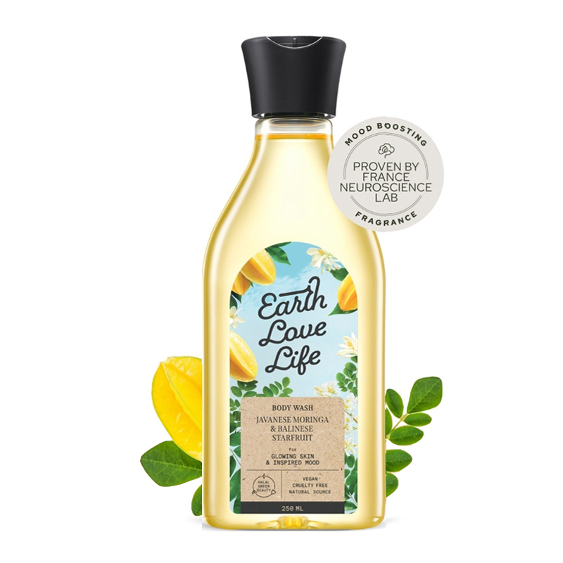 Earth Love Life Javanese Moringa & Balinese Starfruit Body Wash 250ml | Gogobli