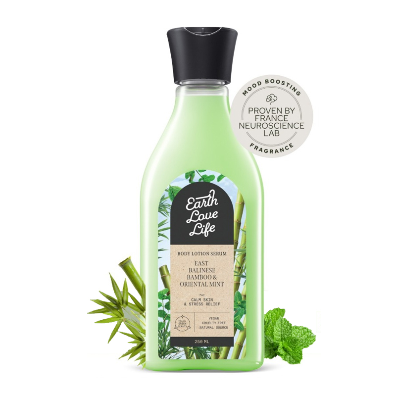 Earth Love Life East Balinese Bamboo & Oriental Mint Body Lotion Serum 250ml | Gogobli