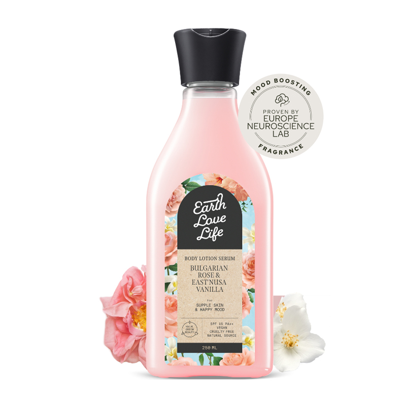 Earth Love Life Bulgarian Rose & East Nusa Vanilla Body Lotion Serum 250ml | Gogobli