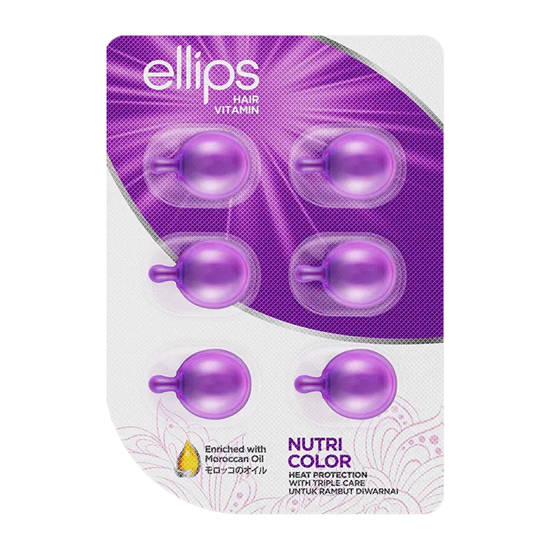 Ellips Hair Vitamin Moroccan Oil Nutri Color Blister | Gogobli