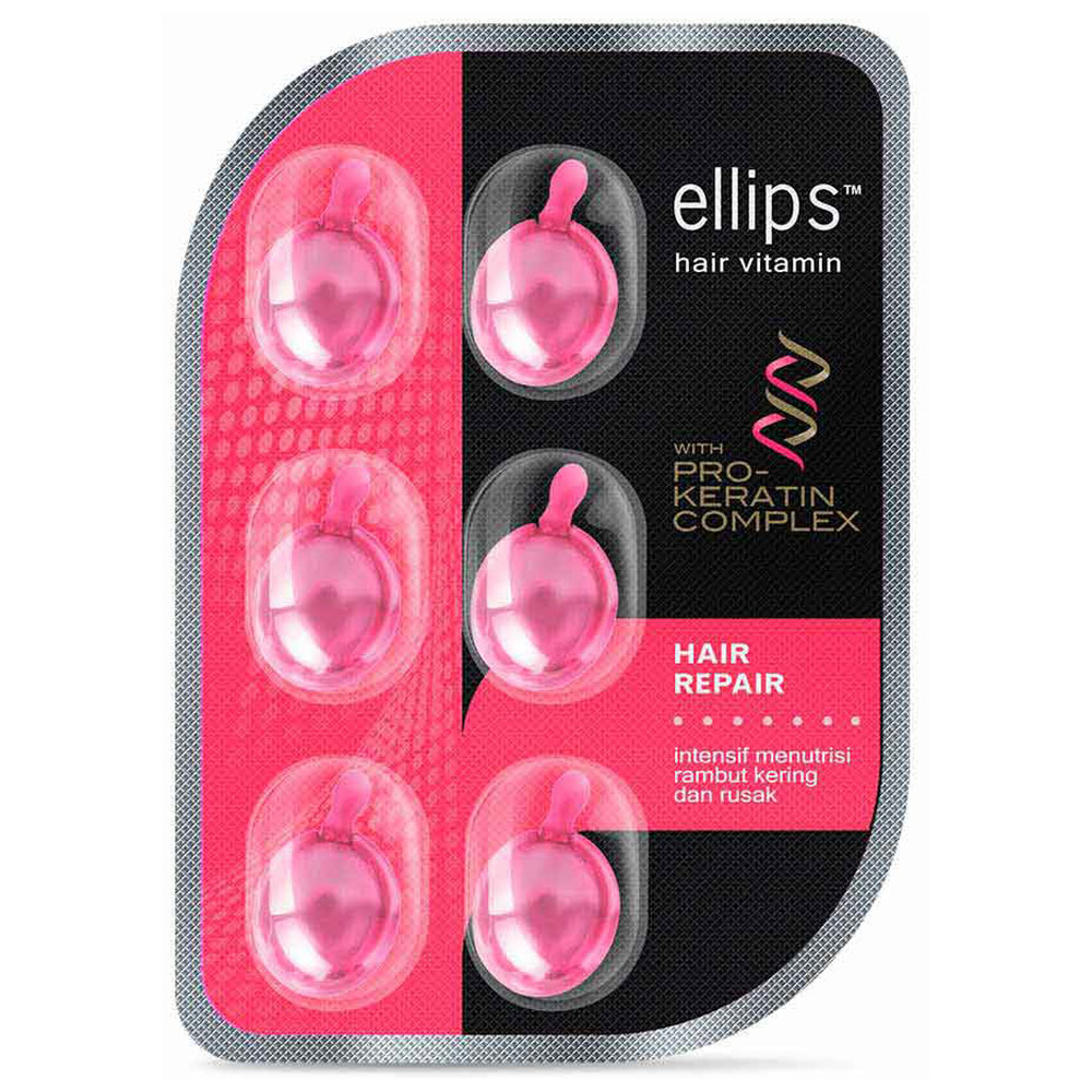 Ellips Hair Vitamin Keratin Hair Repair Blister (6 Capsules @1ml) (ED: Mar 24) | Gogobli