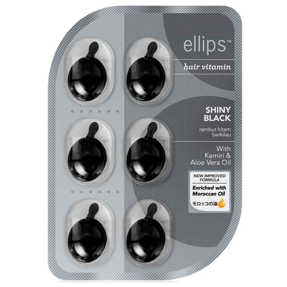  Ellips  Hair Vitamin  Moriccan Oil Shiny  Black  Blister Gogobli