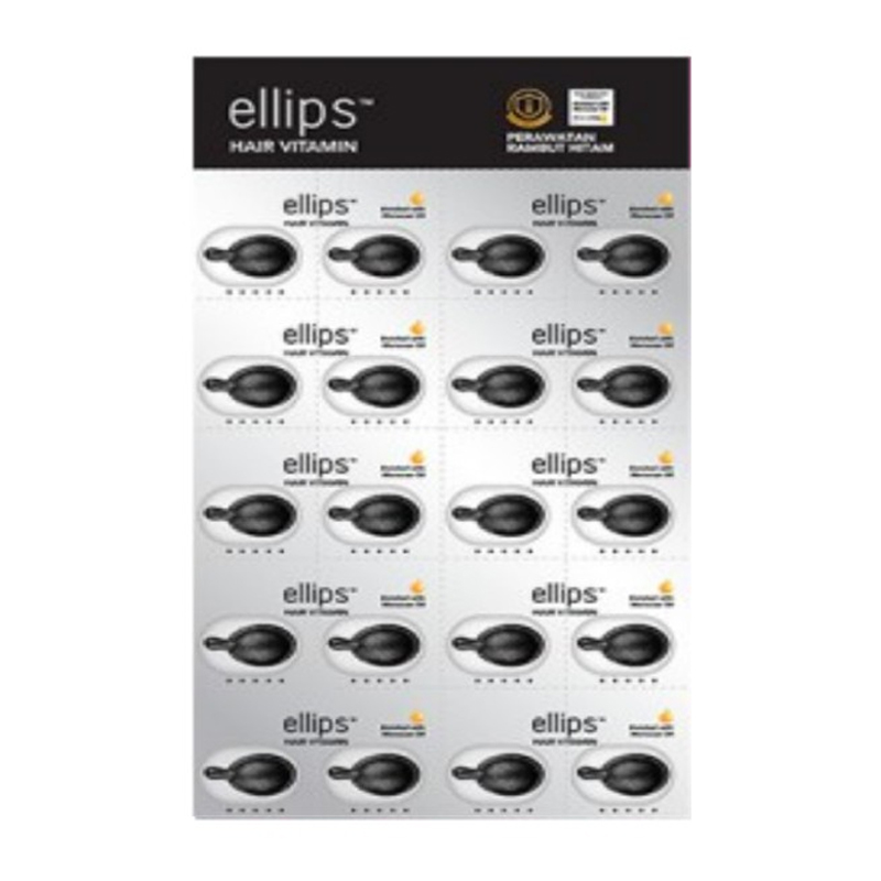 Ellips Hair Vitamin Moroccan Oil Shiny Black Mini Blister | Gogobli