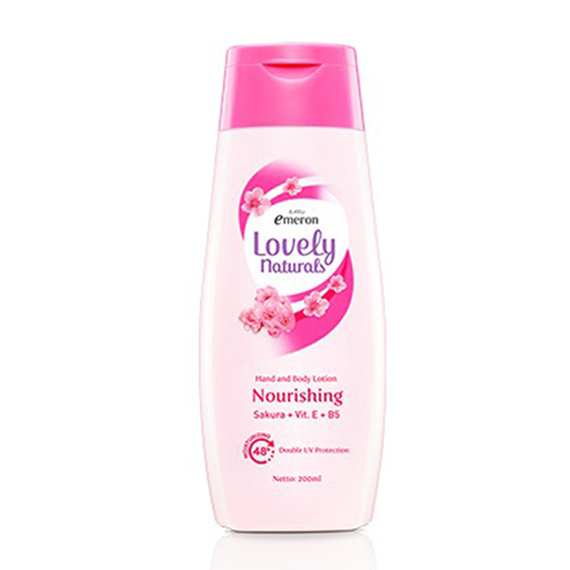 Emeron Lovely Natural Hand And Body Lotion Nourishing Sakura 200ml | Gogobli