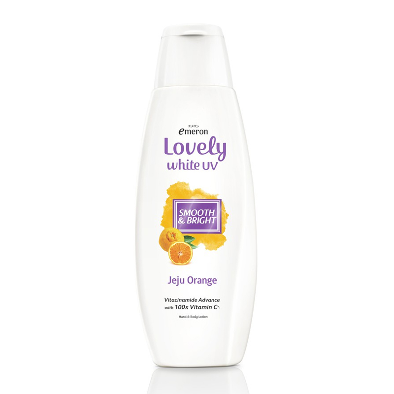 Emeron Lovely White UV Body Lotion Smooth And Bright Jeju Orange 100ml | Gogobli