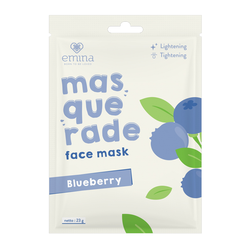 Emina Masquerade Face Mask Blueberry 23gr | Gogobli