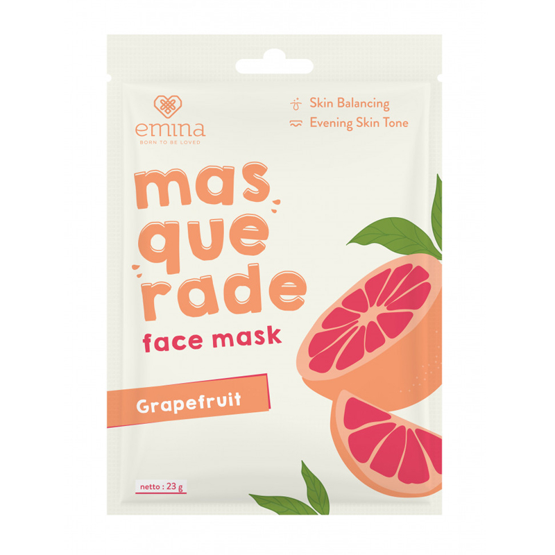Emina Masquerade Face Mask Grapefruit 23gr | Gogobli