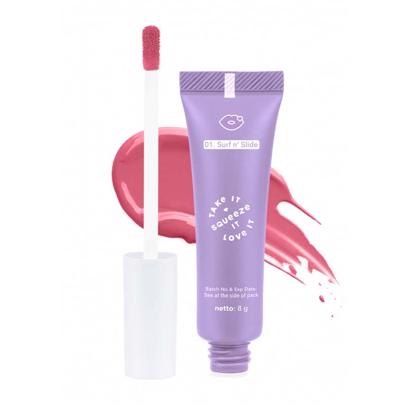 Emina Squeeze Me Up Lip Glass Surf N Slide 8gr | Gogobli