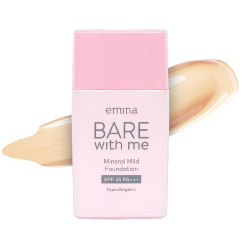 Emina Bare With Me Mineral Mild Foundation 02 Natural 30gr  | Gogobli