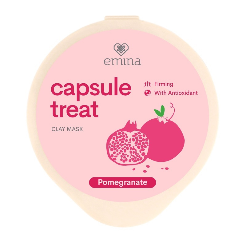 Emina Capsule Treat Clay Mask Pomegranate 10ml | Gogobli