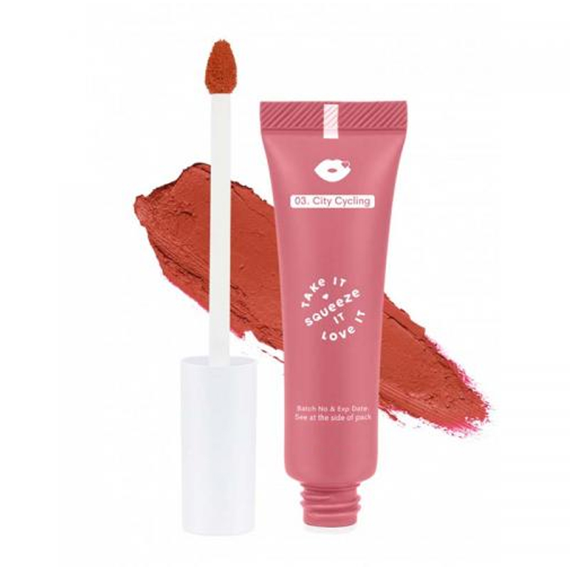 Emina Squeeze Me Up Lip Matte 03. City Cycling 6.5gr | Gogobli