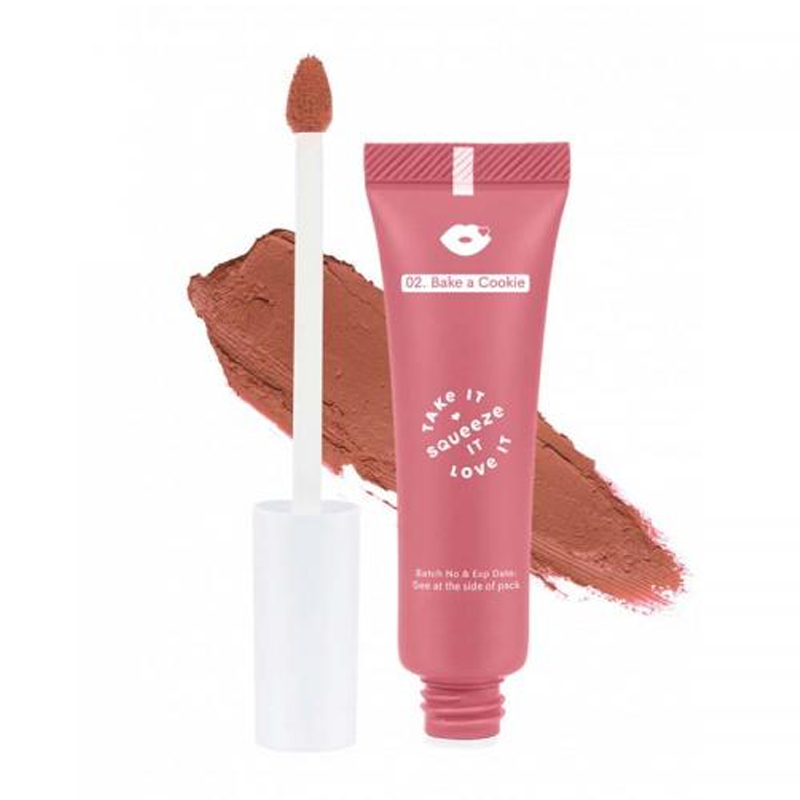 Emina Squeeze Me Up Lip Matte 02. Bake A Cookie 6.5gr | Gogobli