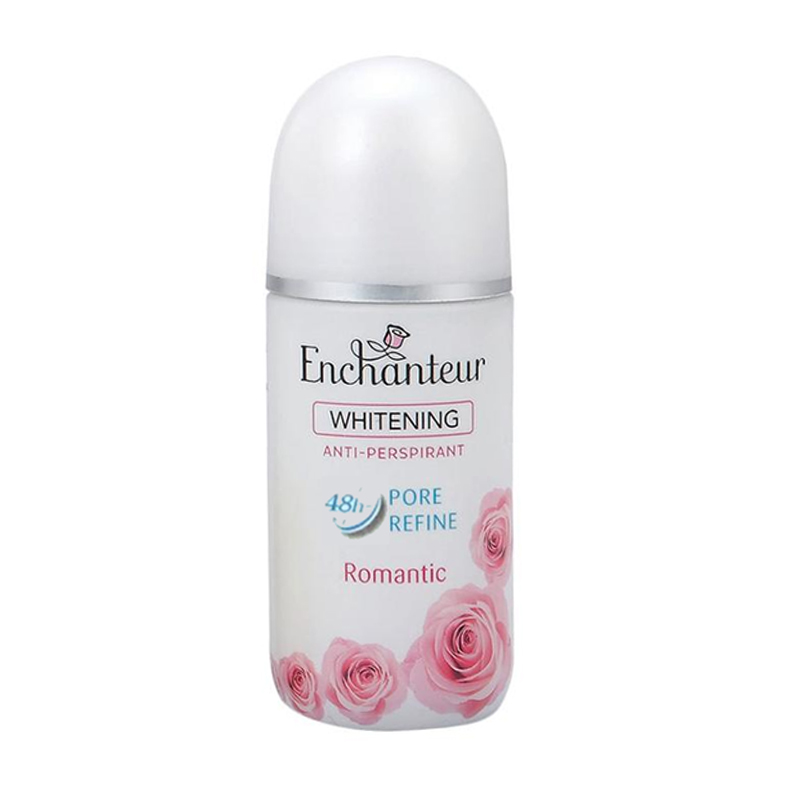 Jual Enchanteur Whitening AntiPerspirant Pore Refine Roll On Deodorant