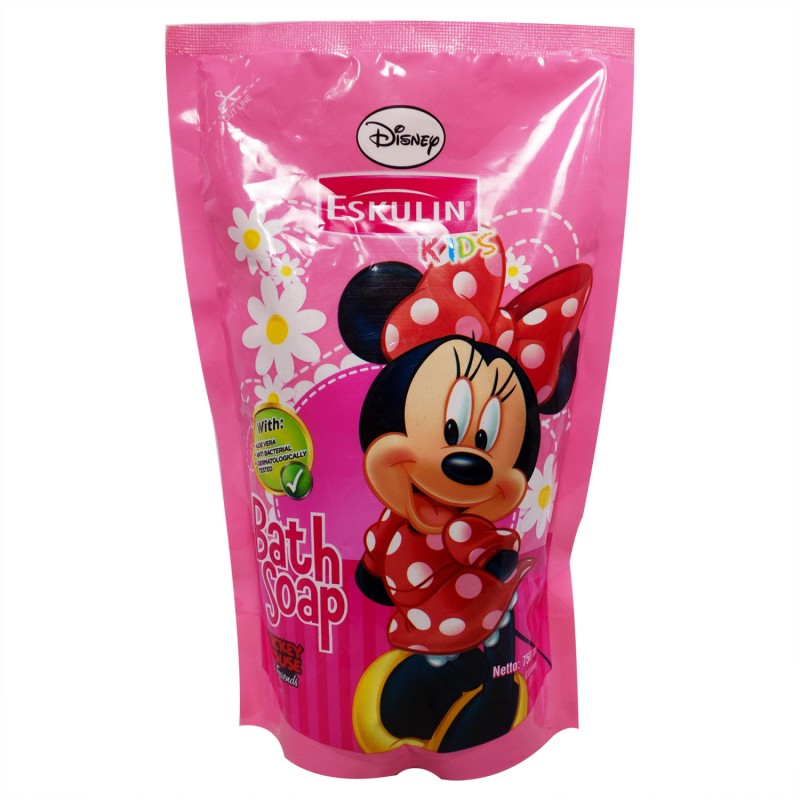 Eskulin Disney Bath Soap Minnie Pouch 750ml | Gogobli