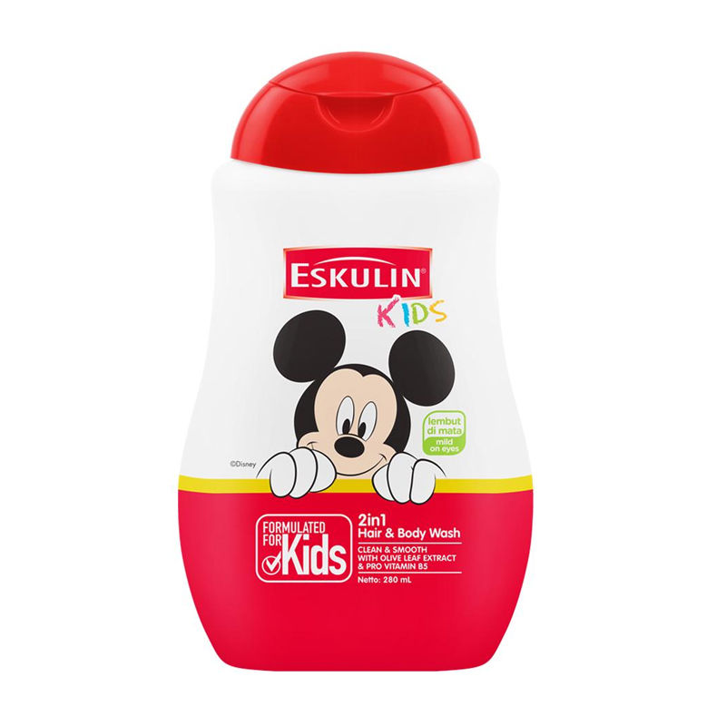 Eskulin Kids Hair And Body Wash Clean And Smooth Botol 280ml | Gogobli
