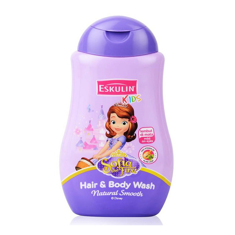 Eskulin Kids Hair And Body Wash Natural Smooth Botol 280ml | Gogobli