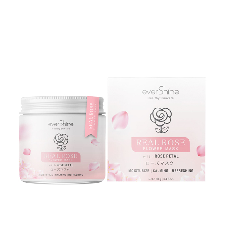 Evershine Real Rose Mask With Flower Petal 100gr | Gogobli