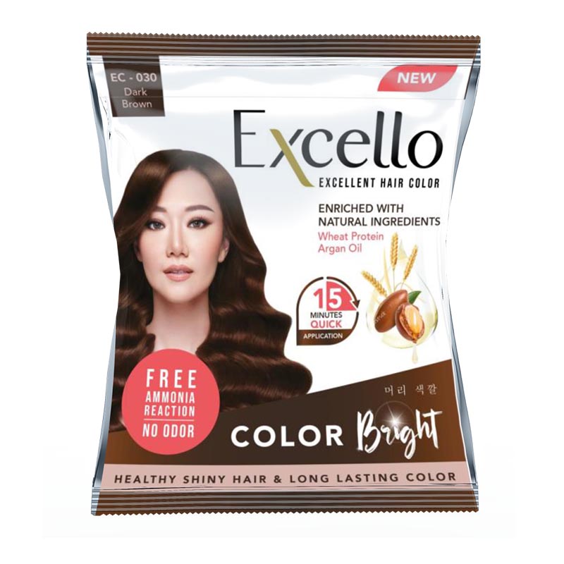 Excello Excellent Hair Color EC-030 Dark Brown 20ml + 20ml | Gogobli