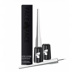 Face2Face Eye Liner Liquid Black Waterproof and Longlasting 5.5ml