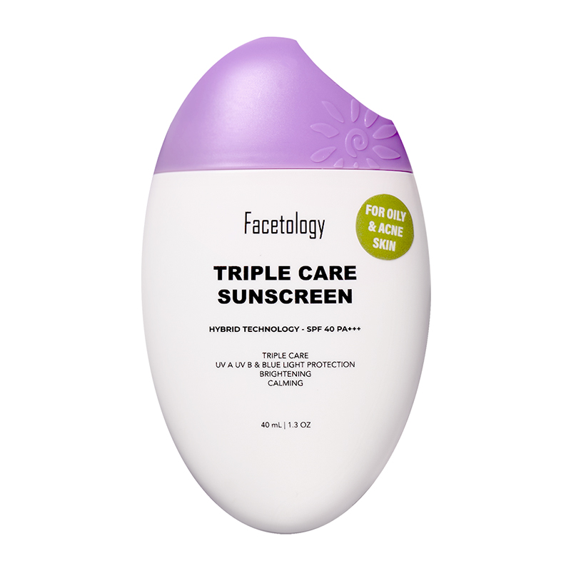 Facetology Triple Care Sunscreen For Oily Skin 40ml | Gogobli