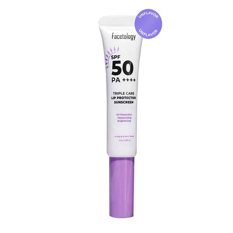 Facetology Triple Care Lip Protector Sunscreen Unflavor 5ml | Gogobli