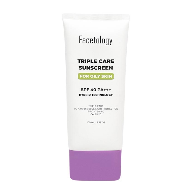 Facetology Triple Care Sunscreen For Oily Skin 100ml | Gogobli